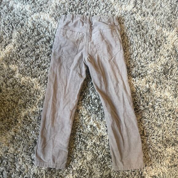 H&M Boys Gray Corduroy Jeans Pants 5 6 Adjustable Waist Slim Fit - Picture 2 of 9
